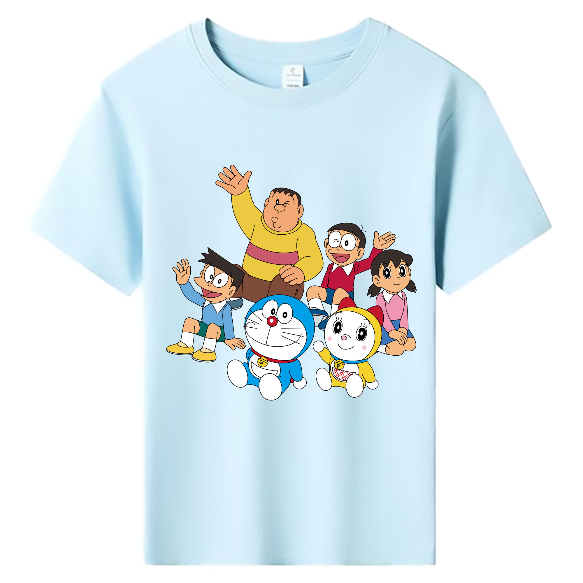 （画像用） ドラえもん 骨川 スネ夫 Doraemon Honekawa Suneo 綿100％キッズTシャツ（フロントプリント）